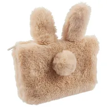 Купить Косметичка на молнии Кролик (иск.мех) (21х12) (ПВХ бокс) — Фото №1