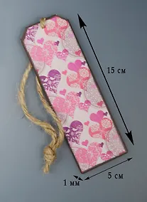 Купить Закладка металл Сердечки — Фото №1