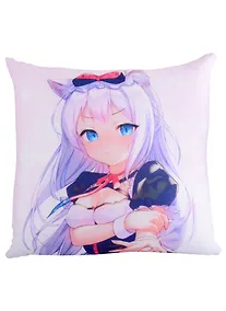 Купить Подушка-антистресс Аниме Девушка с ушками (Сёдзё) (цветная) (30х30) — Фото №1