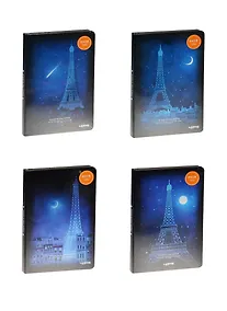 Купить Блокнот А5 Эйфелева башня в ночи (золотой обрез) (192стр) — Фото №1