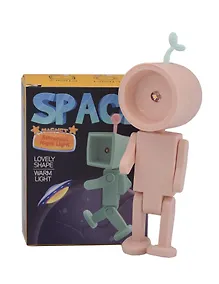 Купить Мини-лампа LED Робот (розовая) (пластик) (10х4) (12-LIGHT-534) — Фото №1