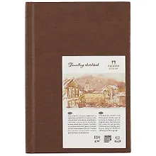 Купить Скетчбук А6 62л "Travelling sketchbook"  слоновая кость, рисов.бумага 130г/м2, книжный п-т, Гознак — Фото №1
