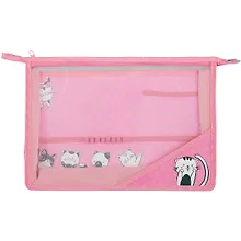 Купить Папка для труда А4 "Игривые котята" 33*23см пластик, молния, внутр.блок для канц.принадлежностей — Фото №1