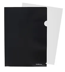 Купить Папка-уголок А4 "Diamond Total Black" пластик, черная, Erich Krause — Фото №1