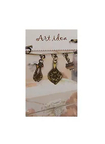 Купить Заготовка для декора Art idea Кулон "Цветок" метал. 2,5*QA-4768" — Фото №1