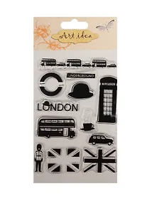 Купить Набор для творчества, Штампы силиконовые 10*15см, лондон — Фото №1