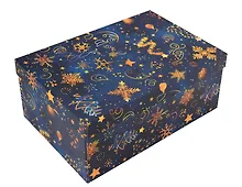 Купить Коробка подарочная "НОЧНЫЕ ГРЕЗЫ" 30.5*20*13см, Новый год, картон — Фото №1