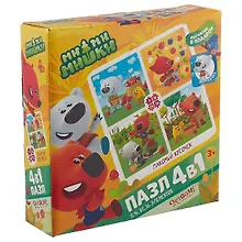 Купить Пазл ORIGAMI Набор.4в1 9-16-25-36эл. "МиМиМишки. Лакомый кусочек" 03514 — Фото №1