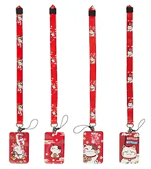 Купить Бейдж "Манэки-нэко", вертикальный, с лентой, ассорти — Фото №1