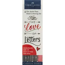 Купить Набор капиллярных ручек «Pitt Artist Pen Letterin», 4 штуки  — Фото №1