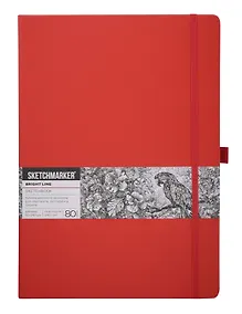 Купить Скетчбук 21*29.7 80л "Sketchmarker" красный, 140г/м2, слоновая кость, тв.обл — Фото №1
