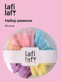 Купить Набор резиночек в коробочке-пончике (30 штук) (пастельные оттенки) (3 см), Lafilaf — Фото №1