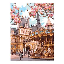 Купить Картина по номерам на картоне "Весенний парк", 28,5х38 см — Фото №1