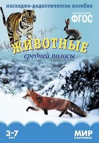 Купить Животные средней полосы. Наглядно-дидактическое пособие. ФГОС — Фото №1