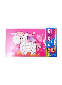 Купить Км-001 Увлекательная мозаика Единорог (4+) (набор для творч.) (упаковка) (LORI) — Фото №1