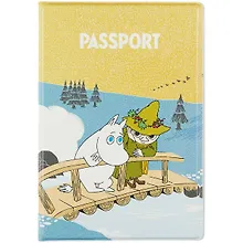 Купить Обложка для паспорта MOOMIN Муми-тролль и Снусмумрик на мосту (ПВХ бокс) (МТО2021-01) — Фото №1