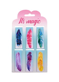 Купить Магнитные закладки "Перышки", 6 штук — Фото №1