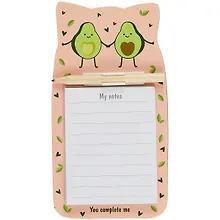 Купить Блок для записей с карандашом 90*170 40л на магните "You complete me", инд.уп., ассорти — Фото №1