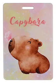 Купить Чехол для карточек вертикальный Капибара с бабочкой — Фото №1