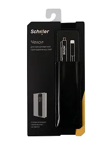 Купить Чехол-закладка на резинке "Black" кожзам., Schiller — Фото №1