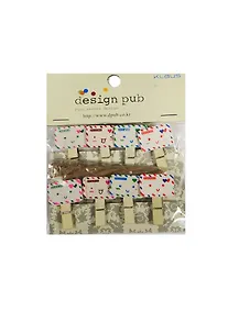 Купить Прищепки декор. деревянные с веревкой Конверты (11007505) (3,5см) (8шт) (упаковка) — Фото №1