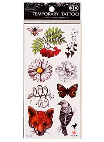 Купить Тату Лисы и перья 9х22,5 микс (орр) — Фото №1