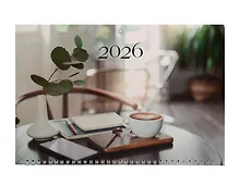 Купить Календарь квартальный 2026г 305*680 "Офисный стиль" настенный, трёхблочный, спираль — Фото №1