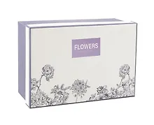 Купить Коробка подарочная "Flowers" 18*12*7, жен., картон — Фото №1