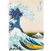 Купить Тетрадь в клетку Hai Bin, "Хокусай Большая волна", 80 листов — Фото №1