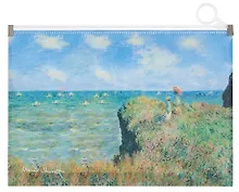 Купить Папка на молнии А5 "Клод Моне. Прогулка по скалам" пластик — Фото №1