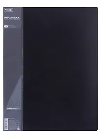 Купить Папка 60ф А4 "STANDARD" пластик 0,7мм, черная — Фото №1