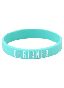 Купить Браслет Designer (мятный) (силикон) (20,2 см) — Фото №1