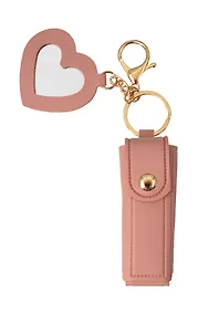 Купить Брелок-футляр для помады с зеркалом Пудровый (текстиль) (12-3307025189-21) — Фото №1