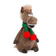 Купить Мягкая игрушка Новый Год 2026 Жеребец с бубенчиками (30 см) — Фото №1