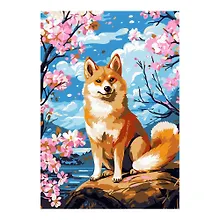 Купить Картина по номерам на картоне 20х28,5 см "Цветущая весна" — Фото №1