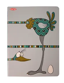 Купить Тетрадь общая «Длинношеее», 120 листов в клетку, А4 - Marker Arte — Фото №1