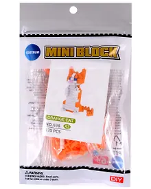 Купить Конструктор "Оранжевый полосатый кот", 135 элементов, пластик, во флоупаке — Фото №1