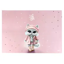 Купить Клеенка для уроков труда "Кошечка в пальто" 500*700мм, ПВХ 130мкм, подвес — Фото №1