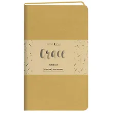 Купить Записная книжка А6- 80л кл. "Grace. Крем-брюле", иск.кожа,интегр.обл., скругл.углы, ляссе — Фото №1
