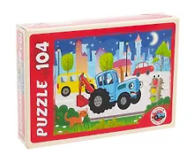 Купить Пазл 104 элемента "Синий трактор" №15 33х24 см — Фото №1