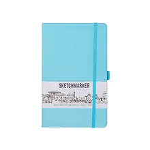 Купить Скетчбук 13*21 80л "Sketchmarker"  небесно-голубой, 140г/м2, слоновая кость, тв.обл. — Фото №1