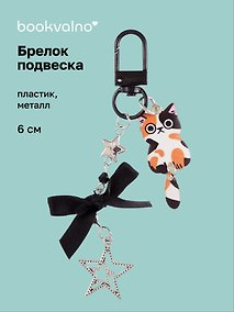 Купить Брелок-подвеска Котик пятнистый (6см) (пластик/металл) (12-Yaoliuliu-202509-159) — Фото №1