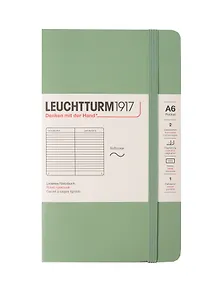 Купить Записная книжка A6, 61 лист в линейку "Classic", мягкая обложка, шалфей, Leuchtturm1917 — Фото №1
