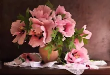 Купить Холст с красками по номерам 40х50см ТМ Рыжий кот (21 цв.) Пышные цветы Х-9006 — Фото №1