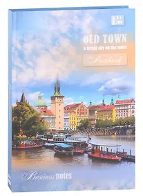 Купить Книга для записей А4 200л кл. "ГОРОД С ЯРКИМИ КРЫШАМИ" 7БЦ, глянц.ламинация — Фото №1