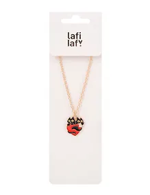 Купить Кулон Сердце и Котики (металл) (2,9х1,9) (12-Kainli-K5) (Lafilaf) — Фото №1