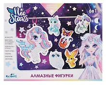Купить Neo Stars. Набор для творчества. Алмазные фигурки. Набор 6 в 1. Космический мир питомцев — Фото №1