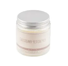 Купить Свеча ароматическая в стеклянной баночке серия Цитаты Светлому человечку (цветы вишни) (пастель) (6х6) (100мл) — Фото №1