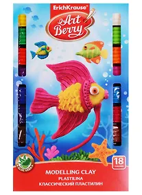 Купить Пластилин 18 цветов 324 г, стек, с Алоэ Вера — Фото №1