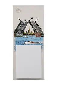 Купить Ежедневник Магнитный Большой Санкт-Петербург Дворцовый мост с Петропавловкой (Город Ангела) — Фото №1